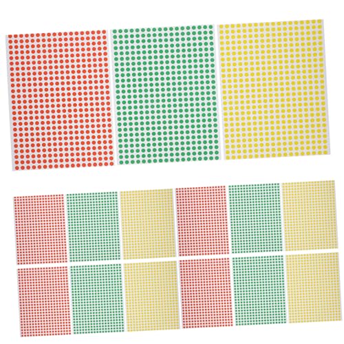 HOMSFOU 1 Satz Farbige Tag -aufkleber Große Aufkleber Kleine Runde Aufkleber Sortiert Schild Punkt Etikett Regenbogen Rundaufkleber Minimalistisch Runden Kreis 15blatt HOMSFOU 1 Satz Farbige Tag -aufkleber Große Aufkleber Kleine Runde Aufkleber Sortiert Schild Punkt Etikett Regenbogen Rundaufkleber Minimalistisch Runden Kreis 15blatt von HOMSFOU
