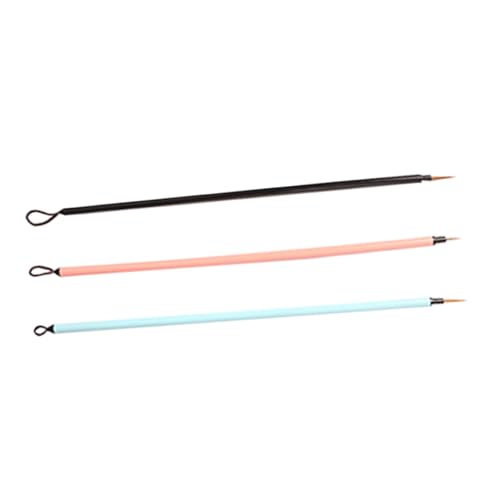 HOMSFOU 1 Satz Farbiger Hookline Stift Detailpinsel Tuschezeichnung Feiner Pinsel Feiner Detailpinsel Multifunktions Malpinsel Wasserkalligraphie Künstler Malpinsel 3 Stück von HOMSFOU