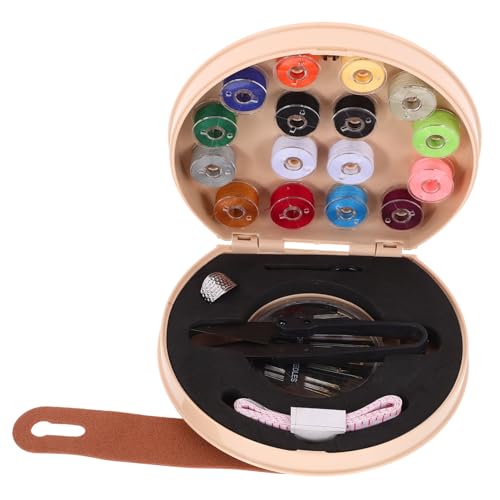 HOMSFOU 1 Satz Flickzeug Stickerei Nähset klein Handwerk Bausatz Mini Stich baukasten für erwachsene Nähzubehör und Zubehör Nähwerkzeuge Zubehör zum Nähen von Hand Nähwerkzeughalter Abs von HOMSFOU
