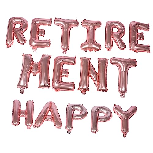 HOMSFOU 1 Satz Folienballons zur Dekoration für Ruhestand Retirement Banner für Feiern Jga und Unvergessliche mit Pastellfarbenen Luftballons HOMSFOU 1 Satz Folienballons zur Dekoration für Ruhestand Retirement Banner für Feiern Jga und Unvergessliche mit Pastellfarbenen Luftballons von HOMSFOU