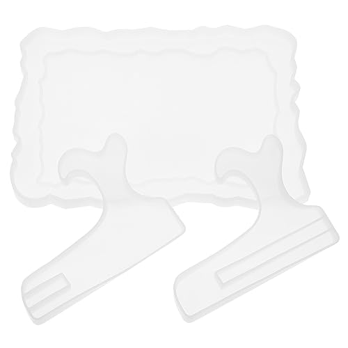 HOMSFOU 1 Satz Fotorahmenform -Set Herstellung Schimmel für Fotorahmen Desktop-Schmuckform kreative Epoxidform bilderrahmen Ornamentformen für Epoxidharz DIY Fotorahmenform Kieselgel Weiß von HOMSFOU