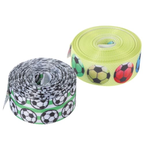 HOMSFOU 1 Satz Fußball Dekorationsband Pro Vielseitiges Bastel Und Geschenkband Für Diy Projekte Sichere Und Strapazierfähige Stoffqualität Für Verpackungen Und Dekorationen 2rollen HOMSFOU 1 Satz Fußball Dekorationsband Pro Vielseitiges Bastel Und Geschenkband Für Diy Projekte Sichere Und Strapazierfähige Stoffqualität Für Verpackungen Und Dekorationen 2rollen von HOMSFOU