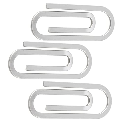 HOMSFOU 1 Satz Geldbörse Papierklammern Büroklammern Groß Klein Clips Bunt Tragbarer Dateiclip Geldscheinklammer Aus Metall Geldklammern Rostfreier Stahl Silver 3 Stück HOMSFOU 1 Satz Geldbörse Papierklammern Büroklammern Groß Klein Clips Bunt Tragbarer Dateiclip Geldscheinklammer Aus Metall Geldklammern Rostfreier Stahl Silver 3 Stück von HOMSFOU