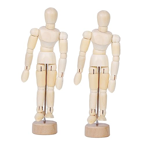 HOMSFOU 1 Satz Gemeinsame Puppe Männchen Heimbüro Zeichnungsfigurenmodell Schreibtischdekor Holz Brown 2 Stück HOMSFOU 1 Satz Gemeinsame Puppe Männchen Heimbüro Zeichnungsfigurenmodell Schreibtischdekor Holz Brown 2 Stück von HOMSFOU