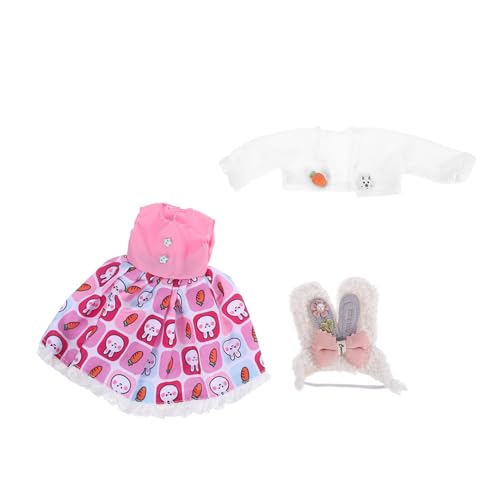 HOMSFOU 1 Satz Gemeinsame Puppenkleidung Zubehör für Babypuppen Puppen-Outfits Puppenkleidung für Mädchen BJD Dolls Kleid Puppenzubehör Bjd-Puppenkörper kurzer Plüsch von HOMSFOU