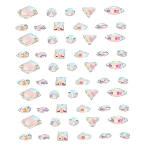 HOMSFOU 1 Satz Glasperlen Handgemachte Aufnäh Mixed Style Für Diy Handwerk Für Kleidung Taschen Und Accessoires 120 Stück von HOMSFOU