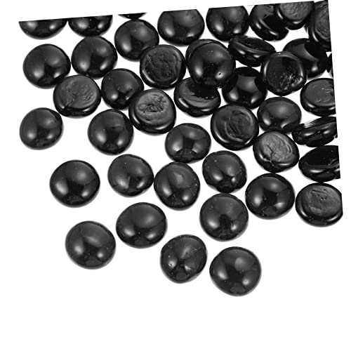 HOMSFOU 1 Satz Go Schachfiguren Schwarze Glasperlen Dekorative Spielsteine für Lernspielzeug für Feiertagen von HOMSFOU