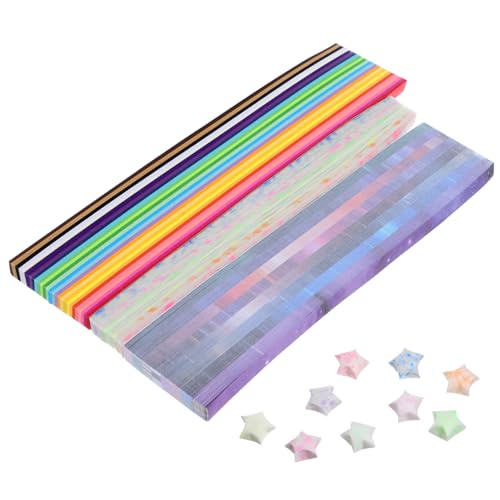 HOMSFOU 1 Satz Gradient Origami Sternpapierstreifen Stern Aus Papier Hängender Stern Sternenpapier Dekoration Sternstreifen Aus Papier Sterndekor Funkeln Machen 1290 Stück HOMSFOU 1 Satz Gradient Origami Sternpapierstreifen Stern Aus Papier Hängender Stern Sternenpapier Dekoration Sternstreifen Aus Papier Sterndekor Funkeln Machen 1290 Stück von HOMSFOU