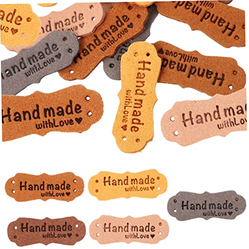 HOMSFOU 1 Satz Handgefertigte Lederetiketten Mit Löchern Praktische Bekleidungslabels Hochwertigem Leder Für Diy Projekte Für Kleidung Taschen Hüte Und Mehr 100 Stück HOMSFOU 1 Satz Handgefertigte Lederetiketten Mit Löchern Praktische Bekleidungslabels Hochwertigem Leder Für Diy Projekte Für Kleidung Taschen Hüte Und Mehr 100 Stück von HOMSFOU