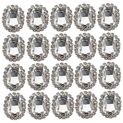 HOMSFOU 1 Satz Handnähte -dekorationszubehör Schmuck Nagel Juwelen Zum Handwerk Strasssteine nähen Bastelset Kleidung Nähen Strass Kleine Strasssteine Kupfer Weiß 20 Stück HOMSFOU 1 Satz Handnähte -dekorationszubehör Schmuck Nagel Juwelen Zum Handwerk Strasssteine nähen Bastelset Kleidung Nähen Strass Kleine Strasssteine Kupfer Weiß 20 Stück von HOMSFOU