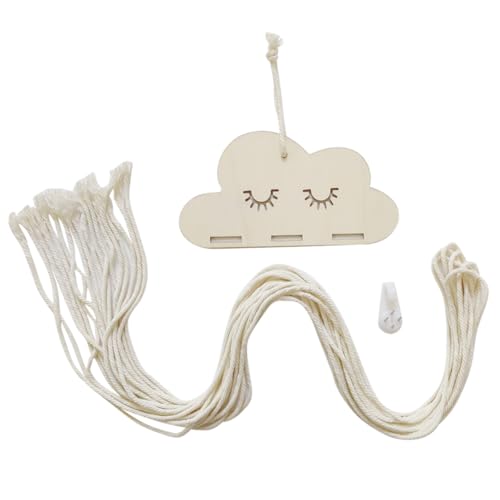 HOMSFOU 1 Satz Heimdekoration kinderzimmerdeko room decoration dekoration schlafzimmer home dekoration Wandbehang Wolkendekor Holzwolke DIY Bastelornament Holz + Baumwollseil Beige HOMSFOU 1 Satz Heimdekoration kinderzimmerdeko room decoration dekoration schlafzimmer home dekoration Wandbehang Wolkendekor Holzwolke DIY Bastelornament Holz + Baumwollseil Beige von HOMSFOU
