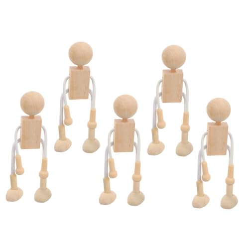 HOMSFOU 1 Satz Holzspielzeug Herstellung Handwerk Zahlen Figur Karikatur Unvollendet Puppe Holzleute Diy-bastelmaterial Aus Holz Diy-material Diy Liefert 6 Stück HOMSFOU 1 Satz Holzspielzeug Herstellung Handwerk Zahlen Figur Karikatur Unvollendet Puppe Holzleute Diy-bastelmaterial Aus Holz Diy-material Diy Liefert 6 Stück von HOMSFOU