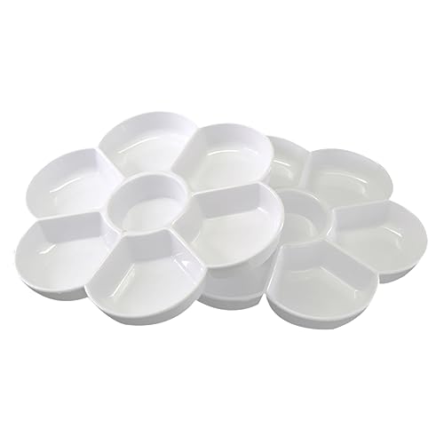 HOMSFOU 1 Satz Imitation Keramische Malpalette Blumenform Aquarell Mischpalette Für Öl Und Wasserfarben Tragbar Und Platzsparend Für Künstler Und Skizzen Unterwegs 2 Stück HOMSFOU 1 Satz Imitation Keramische Malpalette Blumenform Aquarell Mischpalette Für Öl Und Wasserfarben Tragbar Und Platzsparend Für Künstler Und Skizzen Unterwegs 2 Stück von HOMSFOU