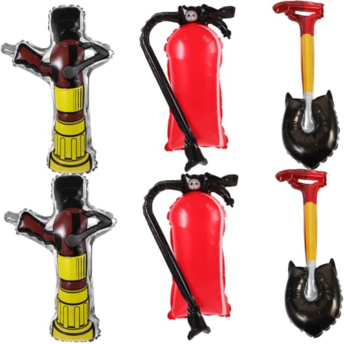 HOMSFOU 1 Satz Inflatable Luftballons Teiliges Deko für Themenparty mit Aluminiumfolie für Feuerwehrgeburtstagsfeiern und Festivaldekoration HOMSFOU 1 Satz Inflatable Luftballons Teiliges Deko für Themenparty mit Aluminiumfolie für Feuerwehrgeburtstagsfeiern und Festivaldekoration von HOMSFOU