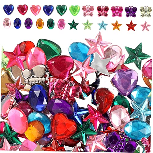 HOMSFOU 1 Satz Juwelenaufkleber Strasssteine Edelsteine Nagelschmuck Und Charms Kind Basteln Bunt Hotfix Diamanten Für Kunsthandwerk Diy Liefert Diy - Acryl 400 Stück von HOMSFOU
