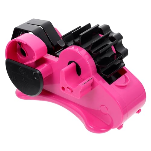 HOMSFOU 1 Satz Klebebandspender Halter für Klebeband Semi Automatischer Schneidegerät für Klebeband Tragbarer Abroller für Büro Schule und Zuhause Rosa von HOMSFOU
