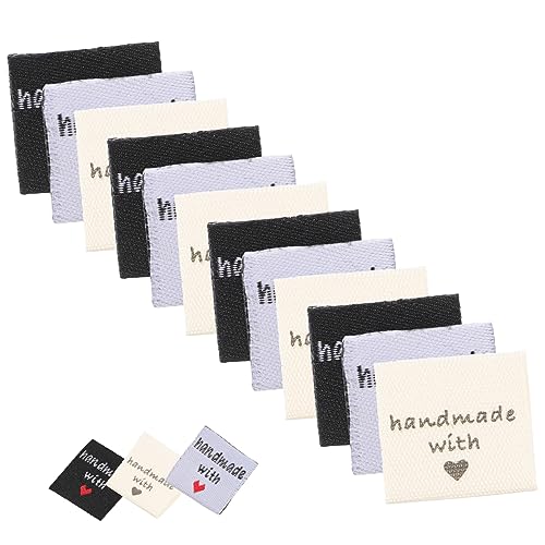 HOMSFOU 1 Satz Kleidung Etiketten Diy Stoffetiketten Für Handarbeiten Hellgelb Weiß Und Schwarz Dekorative Labels Für Nähen Und Kreative Projekte 150 Stück HOMSFOU 1 Satz Kleidung Etiketten Diy Stoffetiketten Für Handarbeiten Hellgelb Weiß Und Schwarz Dekorative Labels Für Nähen Und Kreative Projekte 150 Stück von HOMSFOU