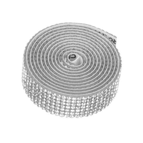 HOMSFOU 1 Satz Kleidung Strassstreifen Basteln Bastelstreifen Hochzeit Strasssteine für Stoff Bausatz Handwerk Strassverkleidung Bastelset Bohrstange Weiß HOMSFOU 1 Satz Kleidung Strassstreifen Basteln Bastelstreifen Hochzeit Strasssteine für Stoff Bausatz Handwerk Strassverkleidung Bastelset Bohrstange Weiß von HOMSFOU