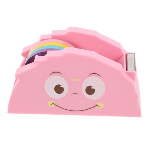 HOMSFOU 1 Satz Kleiner Monster-Klebebandhalter Washi-Tape-Aufbewahrung Halbautomatischer Klebebandspender Klebeband-Organizer Klebebandrollenspender Plastik Rosa von HOMSFOU