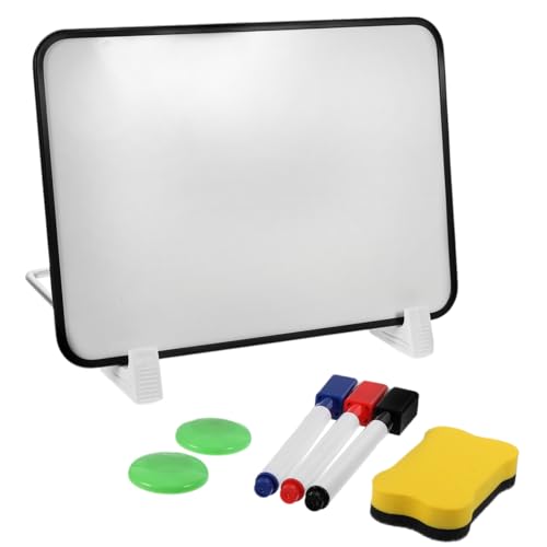 HOMSFOU 1 Satz Kleines Magnetisches Whiteboard Doppelseitiges Abwischbares Whiteboard mit Ständer für Zuhause und Büro Schreib und Zeichenbrett Zufällige Farben für HOMSFOU 1 Satz Kleines Magnetisches Whiteboard Doppelseitiges Abwischbares Whiteboard mit Ständer für Zuhause und Büro Schreib und Zeichenbrett Zufällige Farben für von HOMSFOU