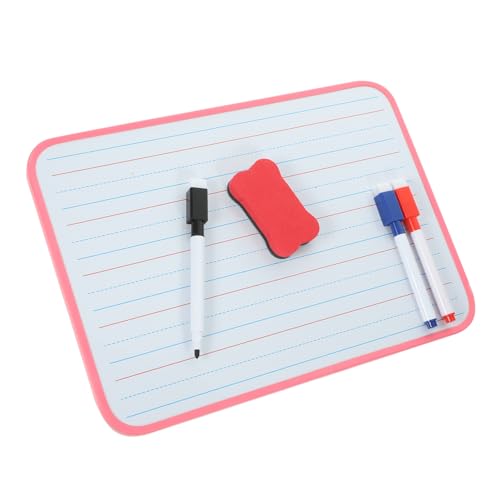 HOMSFOU 1 Satz Kompaktes Erasable Whiteboard mit Pinkem Rahmen Multifunktionale Schreibtafel für Radiergummi und Markern für Lernen und Kreative Übungen Zufällige Farbe von HOMSFOU