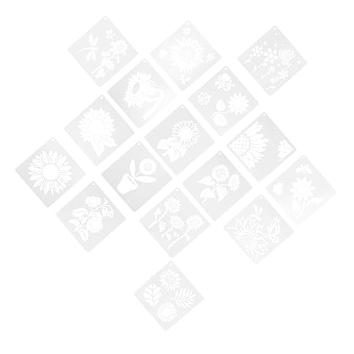 HOMSFOU 1 Satz Kreative Sonnenblumen Malvorlagen Schablonen für Wandkunst Diy Bastelvorlagen Pet Wiederverwendbar für Möbel Wände und Mehr HOMSFOU 1 Satz Kreative Sonnenblumen Malvorlagen Schablonen für Wandkunst Diy Bastelvorlagen Pet Wiederverwendbar für Möbel Wände und Mehr von HOMSFOU