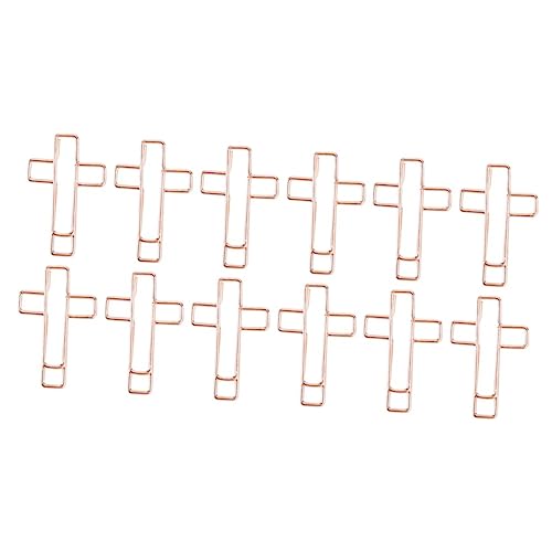 HOMSFOU 1 Satz Kreuzclip Klein Clips Kreuzen Süße Bunte Büroklammern Bibel Büroklammern Formt Büroklammern Kreuz Büroklammern Geformt Büroklammer-lesezeichen Metall Golden 12 Stück HOMSFOU 1 Satz Kreuzclip Klein Clips Kreuzen Süße Bunte Büroklammern Bibel Büroklammern Formt Büroklammern Kreuz Büroklammern Geformt Büroklammer-lesezeichen Metall Golden 12 Stück von HOMSFOU