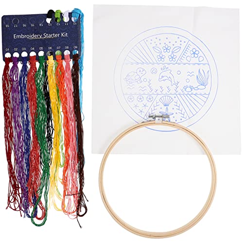 HOMSFOU 1 Satz Kreuzstich Stickset für Anfänger Diy Stickerei Kits mit Blumen und Tiermotiven Leicht und Tragbar für Freizeitgestaltung und Handarbeiten für Kreative von HOMSFOU