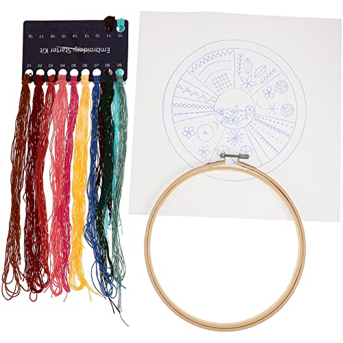 HOMSFOU 1 Satz Kreuzstich Stickset für Anfänger Diy Stickerei Zubehör mit Mustern für Erwachsene für Dekoration und Handarbeiten Komplette Stickerei Kits von HOMSFOU