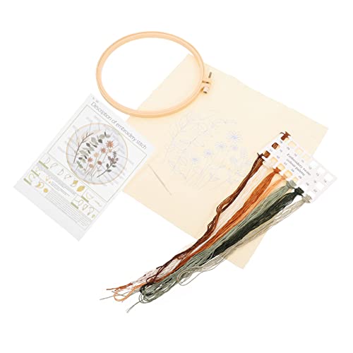 HOMSFOU 1 Satz Kreuzstichset für Anfänger mit Floralen Mustern für Diy Handarbeiten Stickrahmen und Bunten Fäden für Erwachsene und Einfach zu Verwenden HOMSFOU 1 Satz Kreuzstichset für Anfänger mit Floralen Mustern für Diy Handarbeiten Stickrahmen und Bunten Fäden für Erwachsene und Einfach zu Verwenden von HOMSFOU