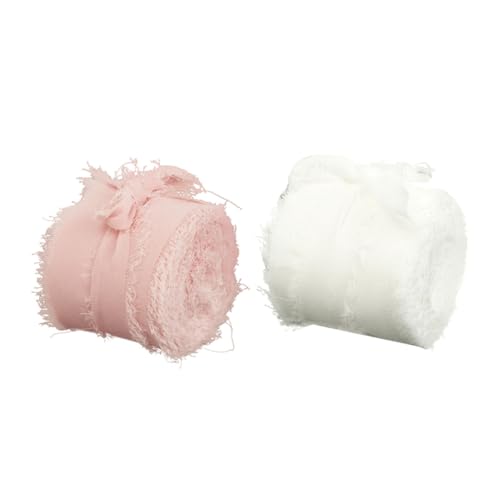 HOMSFOU 1 Satz Kuchen-geschenkband Schleife Sortiertes Band Rosa Dekoration Organza Handgefertigtes Fransenband Geschenkband Basteln Bastelbedarf Haarband Polyester 2rollen HOMSFOU 1 Satz Kuchen-geschenkband Schleife Sortiertes Band Rosa Dekoration Organza Handgefertigtes Fransenband Geschenkband Basteln Bastelbedarf Haarband Polyester 2rollen von HOMSFOU