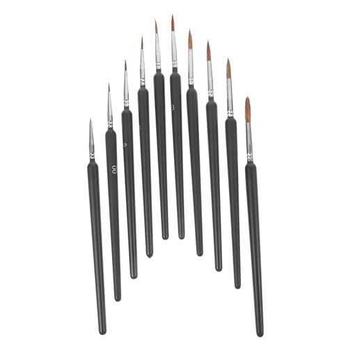 HOMSFOU 1 Satz Langhao Hookline-Stift Aquarellbürste Detailfarbe Feiner Pinsel Detaillierungspinsel Künstlerfarbe Für Aquarell Feiner Künstlerpinsel Mini-feinfarbe Schwarz Plastik 6 Stück HOMSFOU 1 Satz Langhao Hookline-Stift Aquarellbürste Detailfarbe Feiner Pinsel Detaillierungspinsel Künstlerfarbe Für Aquarell Feiner Künstlerpinsel Mini-feinfarbe Schwarz Plastik 6 Stück von HOMSFOU