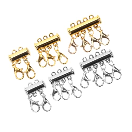 HOMSFOU 1 Satz Layered Necklace Clasp Teiliges Magnetverschluss Für Ketten Armbänder Und Diy Schmuck Und Farben Für Mehrsträngige Und Schmuckprojekte 6 Stück von HOMSFOU
