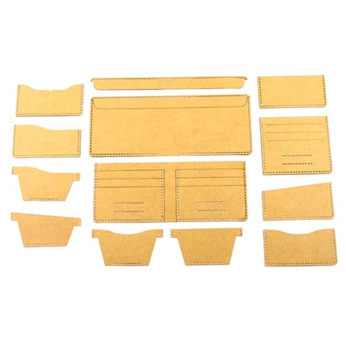 HOMSFOU 1 Satz Leder Muster Vorlagen Acryl Schablonen für Brieftaschen Diy Geldbörsen Vorlagen für Handgefertigte Lederprodukte Wiederverwendbar und Robust für Designs von HOMSFOU