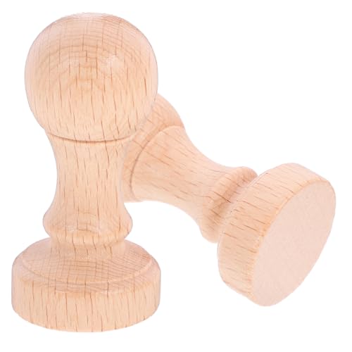 HOMSFOU 1 Satz Leerer Kreativer Holzstempel Wachssiegelstempel Basteln Wachssiegel-stempelset Handwerk Karten Machen Stempel Von Holzschnitzereien Stempelsiegel Aus Holz 2 Stück von HOMSFOU