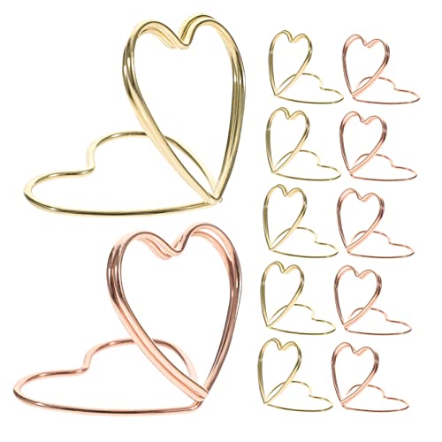 HOMSFOU 1 Satz Love Paper Pin Einfach Neuartige Büroklammern Dokumentieren Dekorativ Geformt Büroklammer Zum Organisieren Massenpapierclips Beschichtungslegierung 24 Stück von HOMSFOU