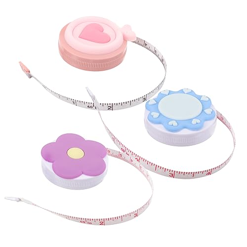 HOMSFOU 1 Satz Macaron Tape Nähmaßband Maßband Für Körpermaße Maßband Für Heimwerker Einziehbares Maßband Höhenmaßband Tragbares Maßband Damen 3 Stück HOMSFOU 1 Satz Macaron Tape Nähmaßband Maßband Für Körpermaße Maßband Für Heimwerker Einziehbares Maßband Höhenmaßband Tragbares Maßband Damen 3 Stück von HOMSFOU