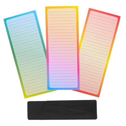 HOMSFOU 1 Satz Magnetische Einkaufsliste Kühlschrank-Notizblock mit Magnet Lebensmittelliste Magnetisches Memo -Pad Erwachsene für Einkaufsliste Notizblock Notizblock-Kühlschrankmagnete Pu von HOMSFOU