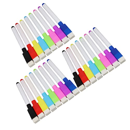 HOMSFOU 1 Satz Magnetische Marker Set Bunten Farben mit Abwischbarem Radierer für Schule Büro und Besprechungen Praktisch und Einfach zu Verwenden für Magnetische Tafeln von HOMSFOU