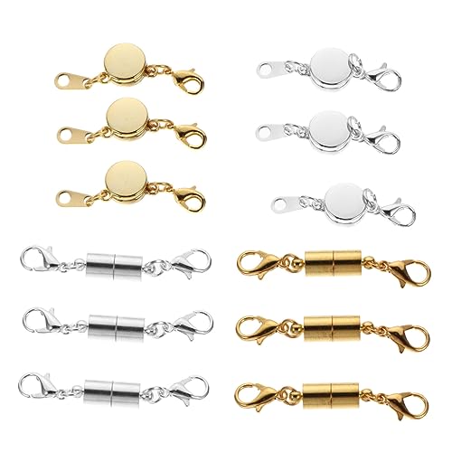 HOMSFOU 1 Satz Magnetverschluss Haken Schmuck Erweiterungsgurt Für Armbänder Diy Schmuck Zubehör Glänzende Für Handgefertigte Schmuckstücke 12 Stück HOMSFOU 1 Satz Magnetverschluss Haken Schmuck Erweiterungsgurt Für Armbänder Diy Schmuck Zubehör Glänzende Für Handgefertigte Schmuckstücke 12 Stück von HOMSFOU