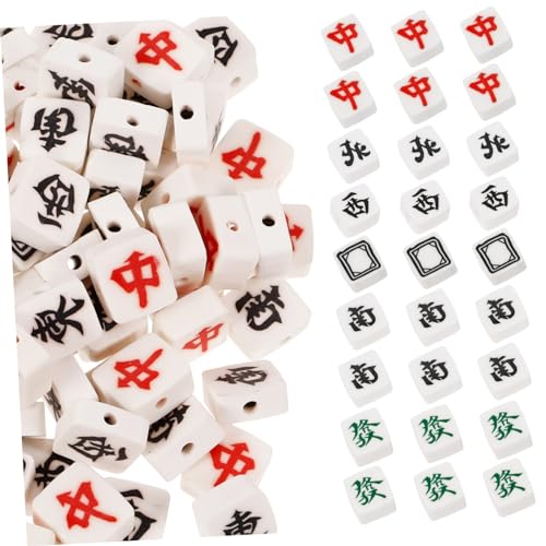 HOMSFOU 1 Satz Mahjong Perlen Diy Polymer Clay Bastelperlen Für Armbänder Und Schmuckherstellung Für Handarbeiten Und Kinderprojekte 100 Stück HOMSFOU 1 Satz Mahjong Perlen Diy Polymer Clay Bastelperlen Für Armbänder Und Schmuckherstellung Für Handarbeiten Und Kinderprojekte 100 Stück von HOMSFOU