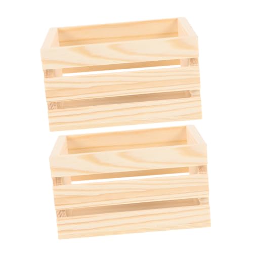 HOMSFOU 1 Satz Mini Holz Kisten Handliche Miniatur Körbe Aus Holz Puppenhaus Zubehör Für Mikro Landschaften Vielseitige Dekoration Für Obst Milchcrate Und Rustikalen Charme 2 Stück HOMSFOU 1 Satz Mini Holz Kisten Handliche Miniatur Körbe Aus Holz Puppenhaus Zubehör Für Mikro Landschaften Vielseitige Dekoration Für Obst Milchcrate Und Rustikalen Charme 2 Stück von HOMSFOU