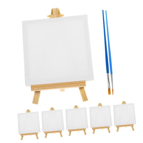 HOMSFOU 1 Satz Mini Staffelei Set für Holzstaffeleien Pinsel für Malen mit Acryl und Ölfarben für Anfänger und Kreative Bastelprojekte HOMSFOU 1 Satz Mini Staffelei Set für Holzstaffeleien Pinsel für Malen mit Acryl und Ölfarben für Anfänger und Kreative Bastelprojekte von HOMSFOU