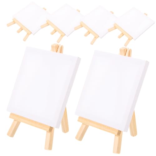 HOMSFOU 1 Satz Mini Staffelei mit Teiligen Bemalbaren Leinwänden Multifunktionale Mini für Diy Kunstprojekte Dekorative Staffelei und Malerei für Kunstliebhaber und Studenten HOMSFOU 1 Satz Mini Staffelei mit Teiligen Bemalbaren Leinwänden Multifunktionale Mini für Diy Kunstprojekte Dekorative Staffelei und Malerei für Kunstliebhaber und Studenten von HOMSFOU