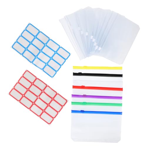 HOMSFOU 1 Satz Multi Use Budget Binder Inserts Reißverschluss für Budgetplanung Transparente Beutel für Finanzmanagement und Organisation HOMSFOU 1 Satz Multi Use Budget Binder Inserts Reißverschluss für Budgetplanung Transparente Beutel für Finanzmanagement und Organisation von HOMSFOU