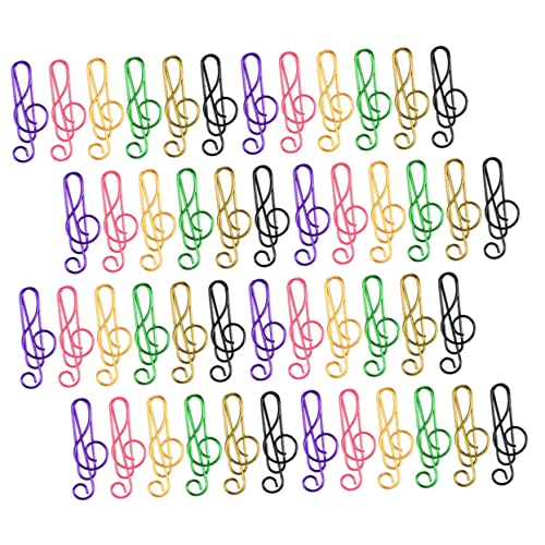 HOMSFOU 1 Satz Musiknoten Büroklammern Teiliges Aus Robustem Metall Kreative Clips Für Dokumente Notizen Und Scrapbooking Für Büro Schule Und Kreative Projekte 75 Stück von HOMSFOU