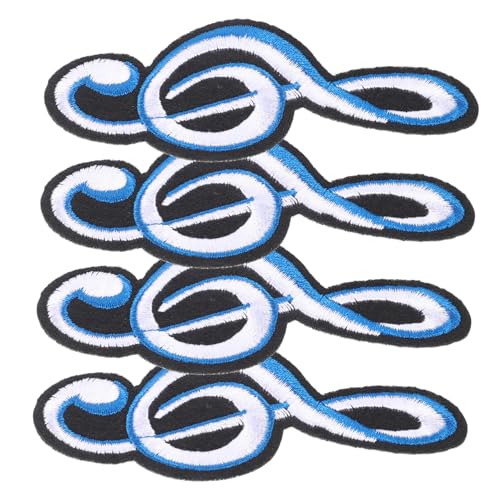 HOMSFOU 1 Satz Musiknoten Patches Bügelpatches Für Kleidung Kreative Diy Bastelideen Dekorative Aufnäher Für Taschen Hüte Und Schuhe 4 Stück HOMSFOU 1 Satz Musiknoten Patches Bügelpatches Für Kleidung Kreative Diy Bastelideen Dekorative Aufnäher Für Taschen Hüte Und Schuhe 4 Stück von HOMSFOU