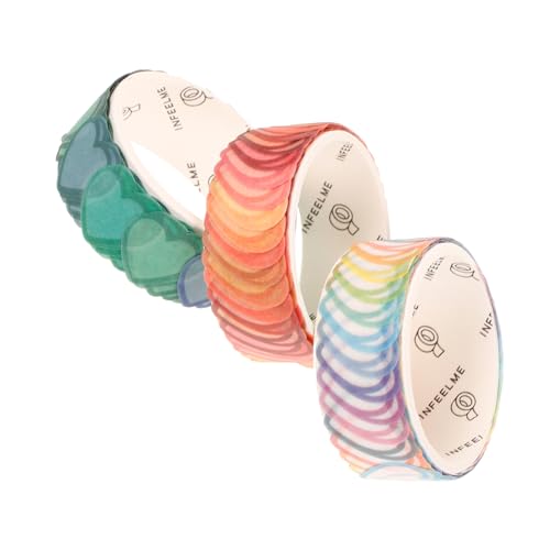 HOMSFOU 1 Satz Notizbuch Diy Washi Tape Selbstklebend Band Klebrig Sammelalbum Schrott Für Dekorative Klebebänder Selber Machen Scrapbook- Planer Tape Papier 3rollen HOMSFOU 1 Satz Notizbuch Diy Washi Tape Selbstklebend Band Klebrig Sammelalbum Schrott Für Dekorative Klebebänder Selber Machen Scrapbook- Planer Tape Papier 3rollen von HOMSFOU