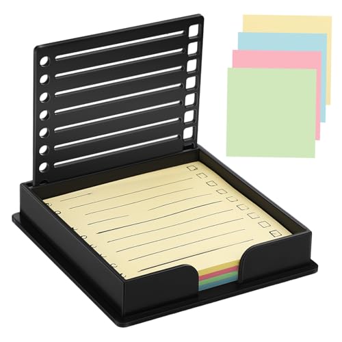HOMSFOU 1 Satz -Notizen-Vorlage Beachten Sie den Halter Memo -Notiz -Schablone Vorlage Postnotizhalter Notizblockhalter Visitenkarteninhaber Fotoständer Papier Black von HOMSFOU