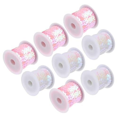 HOMSFOU 1 Satz Paillettenbänder Glitzernde Dekoration Für Kleidung Diy Handwerk Und Bastelprojekte Hochwertige Glänzende Paillettenstreifen Für Designs Und Schmuckgestaltung 10 Rollen von HOMSFOU